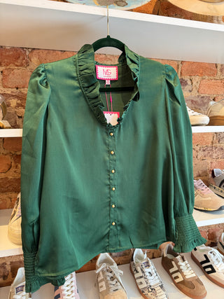 Mary George | Harper Top | Lurex Stripe Eden