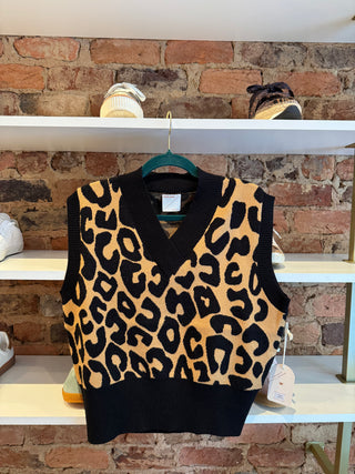 Kerisma | Bozomo Sweater Vest | Leopard Camel