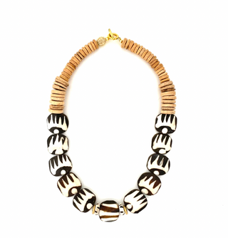 Anchor Beads | Short Bone Necklace