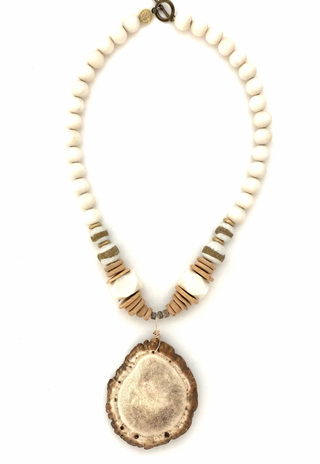 Anchor Beads | Elk Burr Necklace