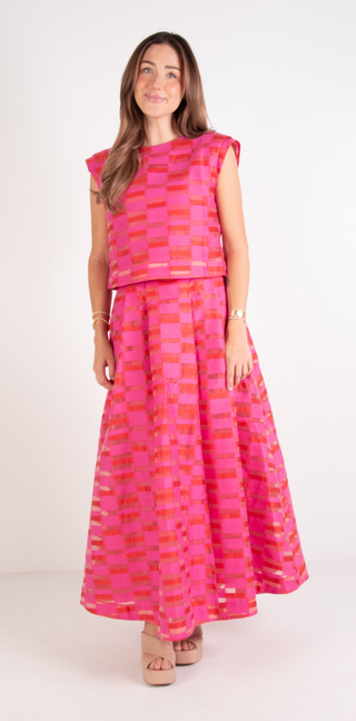 Emily McCarthy | Milly Skirt | Sunset Stripe