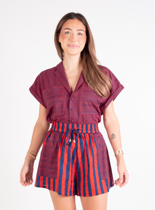 Emily McCarthy | Scout Short | Americano Stripe