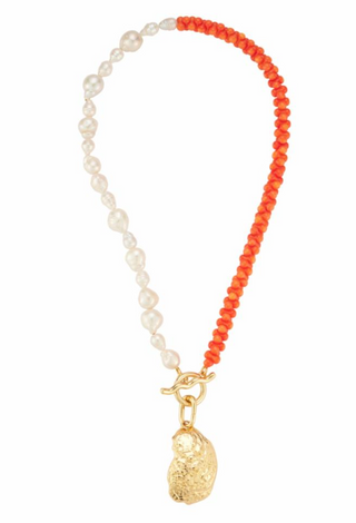 Mignonne Gavigan | Kore Necklace | Orange Multi