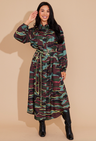 Alden Adair | Jane Dress | Neon Camo