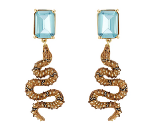 Mignonne Gavigan | Snake Drop Earrings
