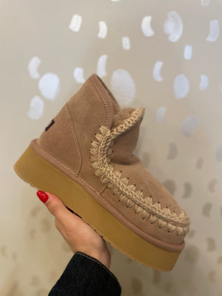 Mou | Mini Eskimo Platform Boot | Camel