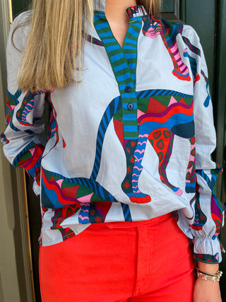 Maude Vivante | Ashley Blouse | Cheetah Mirage