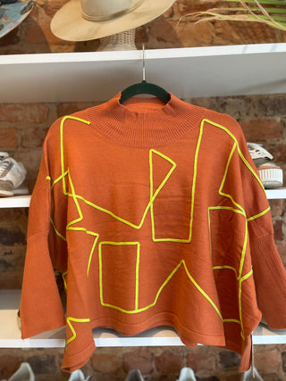 Kerisma | Aja Ortho Top | Rust/Lime