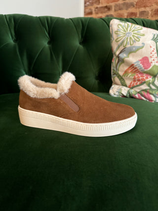 Vaneli | Yvain Sneaker | Camel Suede