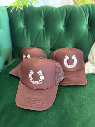 Cate's Brown Horseshoe Hat