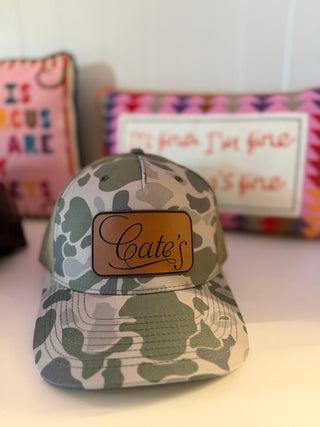 Cate's Trucker Hat | Leather Patch