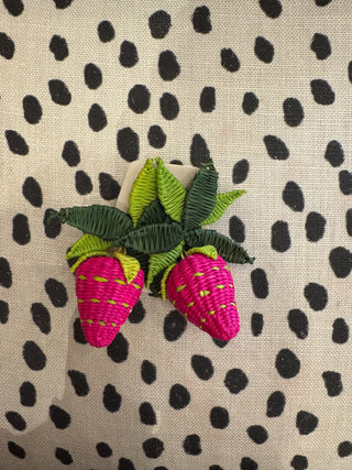 Iraca Woven Fruit Earring