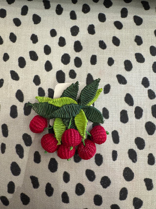 Iraca Woven Fruit Earring
