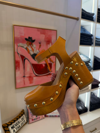 Free People | Cecelia Studded Clog | Luggage