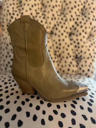 Free People | Brayden Western Boot | Dusty Olive