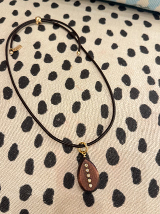 Smith & Co. | Wooden Dusk Stack Necklace | Brown