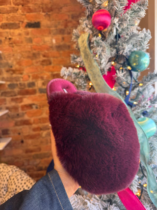 Free People | Snowball Slipper | Cabernet