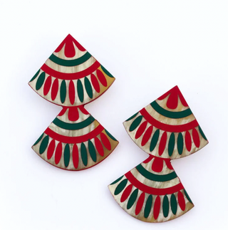 Sunshine Tienda | Navidad Double Tile Earring