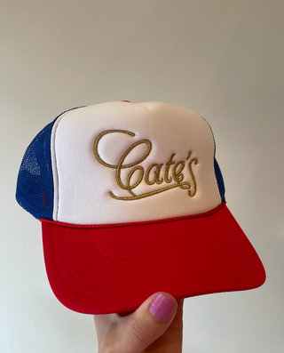 Cate's Hat | Red, White, and Blue