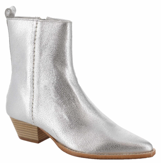 Free People | Bowers Embroidered Boot | Silver