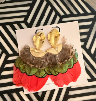 Federika Padula | Double Feather Earrings