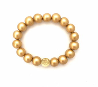 Anchor Beads | Gold Bracelet
