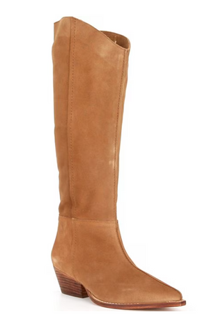 Free People | Sway Low Slouch Boot | Burnt Caramel Suede