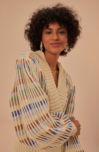 Farm Rio | Bold Stitch Knit Cardigan