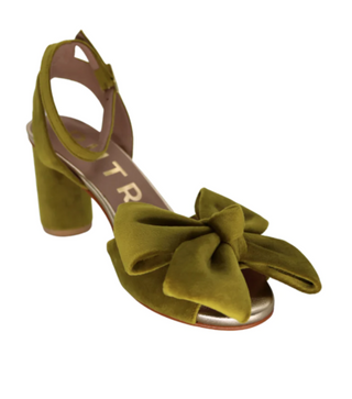 Butrich | Green Velvet Bow Heel