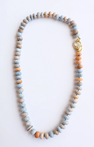 Taylor Reese | Blue + Orange Opal Candy Crush Necklace