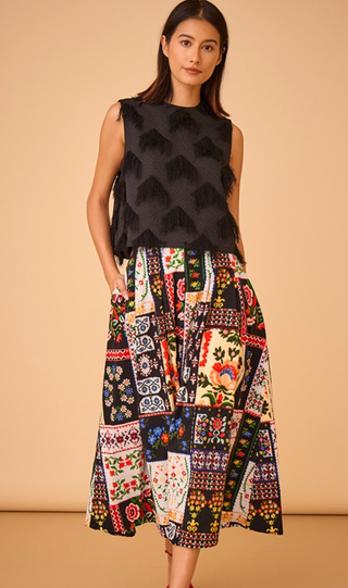 Hunter Bell | Alexis Skirt | Floral Quilt