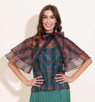 Alden Adair | Heddy Top | Holiday Plaid