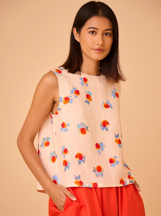 Hunter Bell | Luna Top | Watercolor Floral