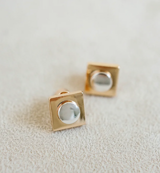 Smith & Co | Geometric Stud | Gold