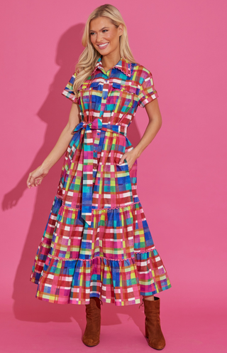 Alden Adair | Rachel Dress | Circus Plaid