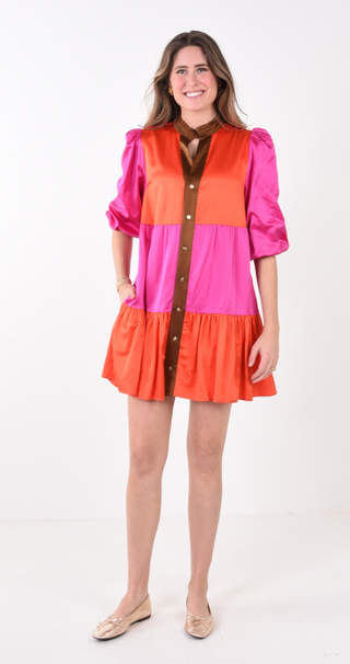 Emily McCarthy | Sadie Dress | Venetian Colorblock