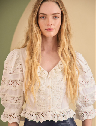 Hunter Bell | Primrose Blouse | White