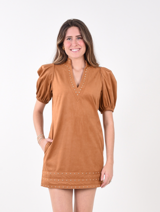 Emily McCarthy | Hampton Mini | Brown Sugar Suede