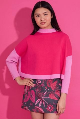 Alden Adair | Leona Sweater | Pink Flamingo