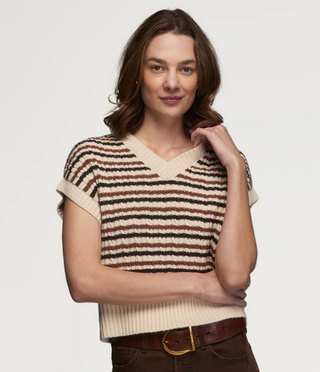 Kerisma | Libby Sweater Vest | Cream/Brown