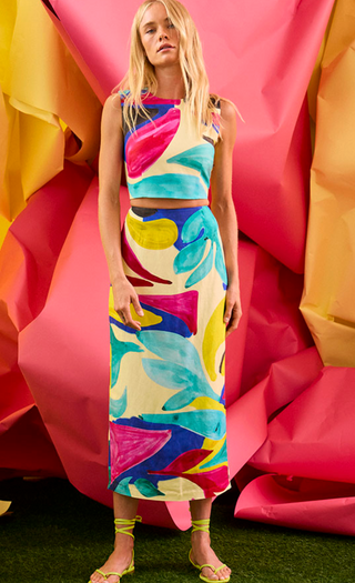 Hunter Bell | Lynne Skirt | Stroke of Spring