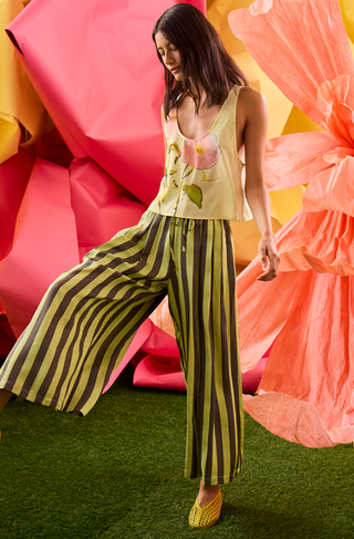 Hunter Bell | Cyprus Pant | Evergreen Stripe