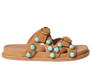 Cecelia NY | Enamel Sandal | Tan