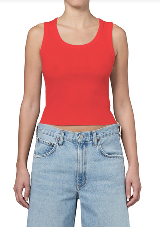Agolde | Shrunken Poppy Tank | Carnival