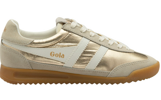 Gola | Firefly Metallic Sneaker | Gold/Off-White