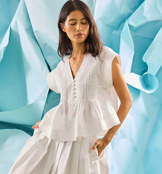 Hunter Bell | Lola Top | White