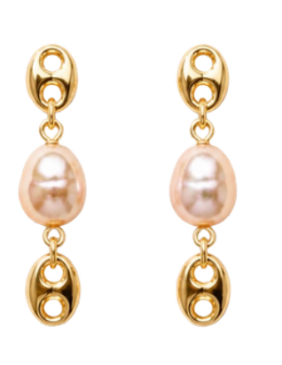 Spicy Dan | Annie Gold Earring with Pearl