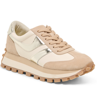 Dolce Vita | Tresa | White/Gold Suede