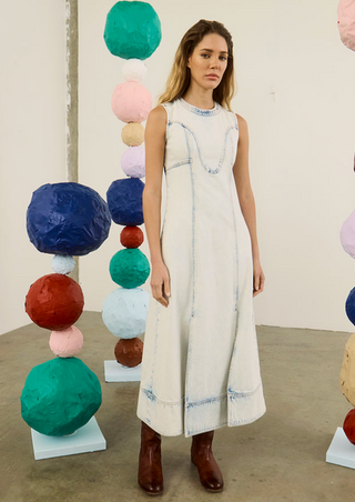Hunter Bell | Sedona Dress | Washed Blue