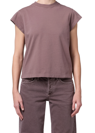 Agolde | Bryce Cap Sleeve | Mauvine